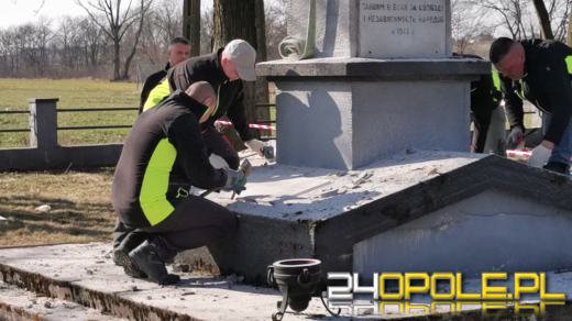 Runął pomnik Armii Czerwonej w gminie Prószków