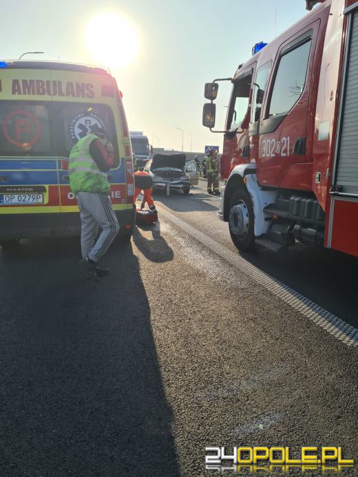 Wypadek na obwodnicy Opola. Lądował śmigłowiec LPR