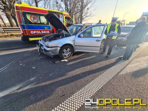 Wypadek na obwodnicy Opola. Lądował śmigłowiec LPR