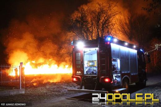 Pożar traw przy cmentarzu w Michałowicach