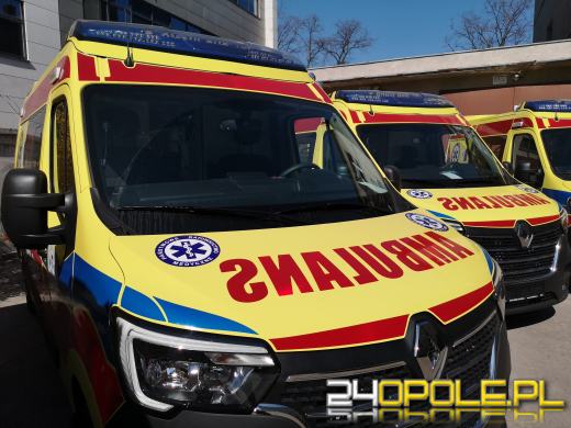 5 nowych karetek trafiło do Opolskiego Centrum Ratownictwa Medycznego