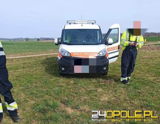 Pożar na terenie rozdzielni gazociągu wysokiego ciśnienia