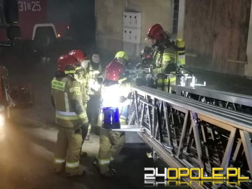 Pracowita noc strażaków z powiatu kluczborskiego 