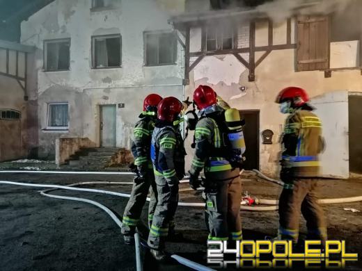 Pracowita noc strażaków z powiatu kluczborskiego 