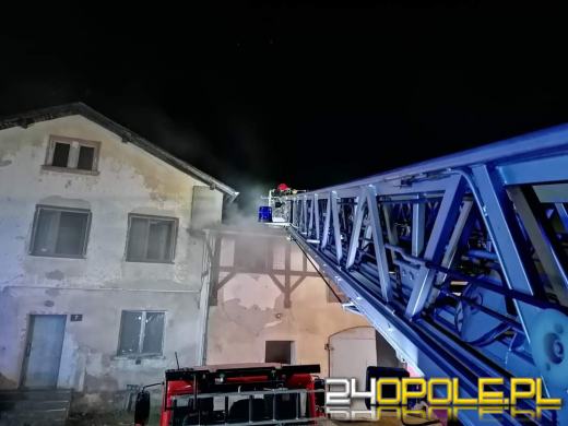 Pracowita noc strażaków z powiatu kluczborskiego 