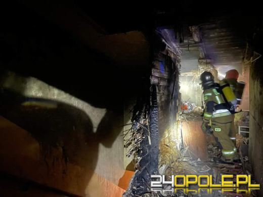 Pracowita noc strażaków z powiatu kluczborskiego 