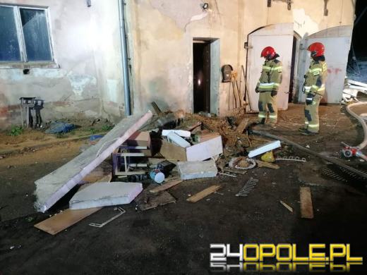 Pracowita noc strażaków z powiatu kluczborskiego 