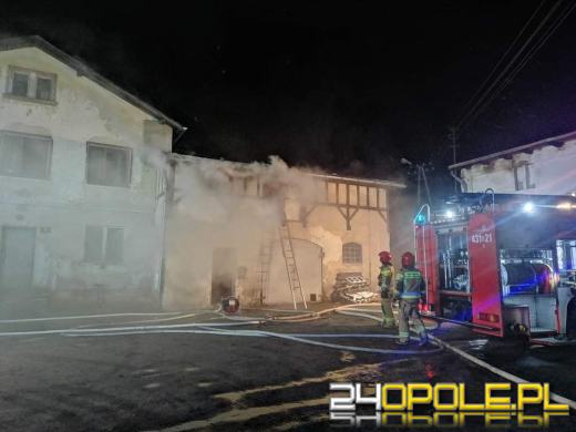 Pracowita noc strażaków z powiatu kluczborskiego 