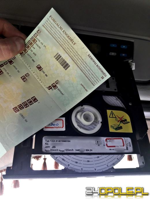 WITD zatrzymał węgierski pojazd z nieprawidłowym tachografem