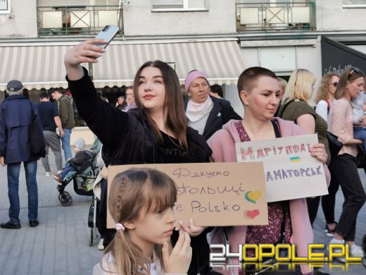 Protest w związku ze zbrodniami Rosjan w Ukrainie