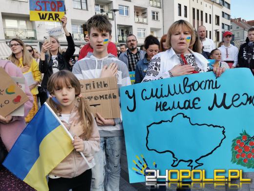 Protest w związku ze zbrodniami Rosjan w Ukrainie