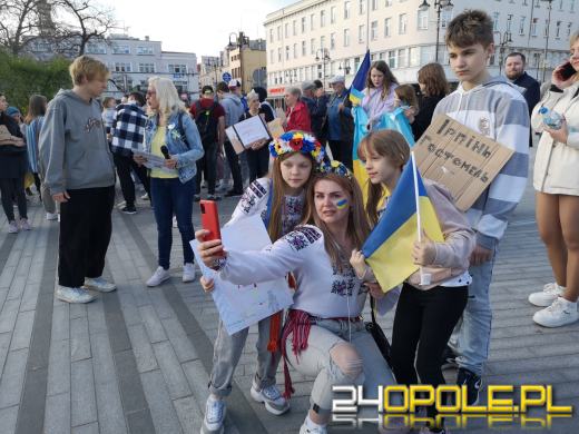 Protest w związku ze zbrodniami Rosjan w Ukrainie