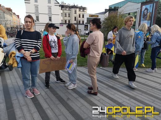 Protest w związku ze zbrodniami Rosjan w Ukrainie