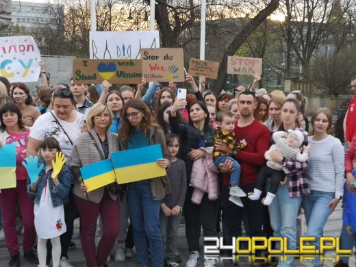 Protest w związku ze zbrodniami Rosjan w Ukrainie