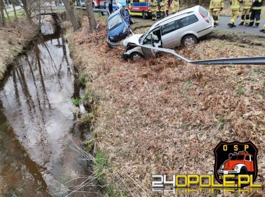 Zderzenie pojazdów w Zagwiździu. Obaj kierowcy byli pijani
