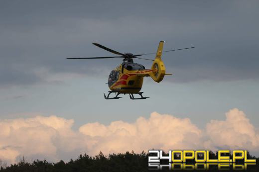 Wypadek w Izbicku. Lądował śmigłowiec LPR