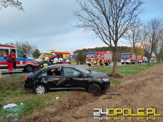 Wypadek w Izbicku. Lądował śmigłowiec LPR