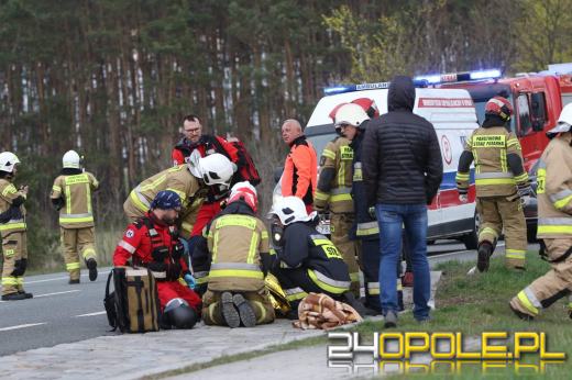 Wypadek w Izbicku. Lądował śmigłowiec LPR