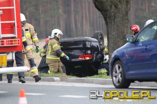 Wypadek w Izbicku. Lądował śmigłowiec LPR