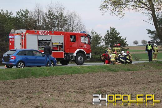 Wypadek w Izbicku. Lądował śmigłowiec LPR