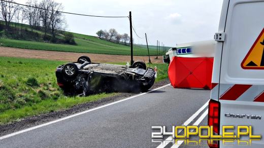 Tragiczny wypadek na trasie Prudnik-Głogówek. Nie żyje jedna osoba 