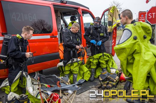 Strażacy ćwiczyli na terenie starego zakładu