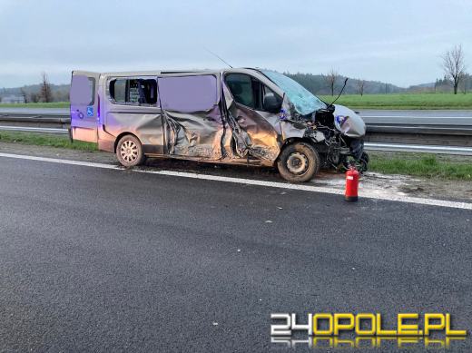 Wypadek na opolskim odcinku A4. Zderzyły się trzy pojazdy