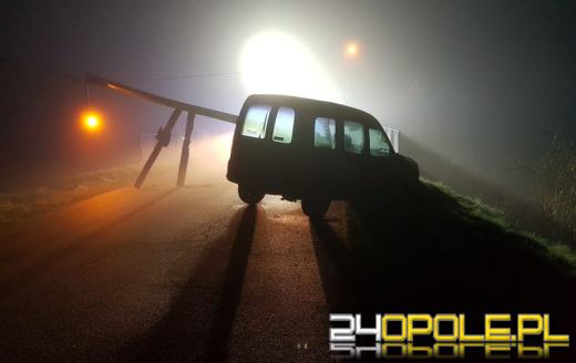 Pijany kierowca ściął latarnię i trafił wprost do więzienia