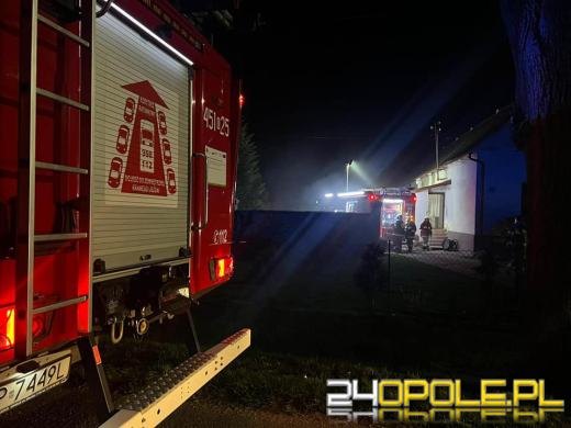 Pożar piwnicy budynku jednorodzinnego w miejscowości Bukowie