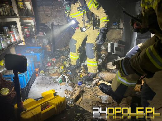 Pożar piwnicy budynku jednorodzinnego w miejscowości Bukowie