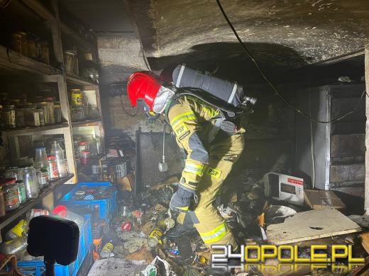 Pożar piwnicy budynku jednorodzinnego w miejscowości Bukowie