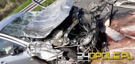 Wypadek na 272 km A4. Lądował śmigłowiec LPR