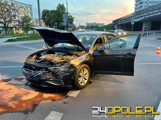 Wymuszenie pierwszeństwa przyczyną kolizji na rondzie w Opolu