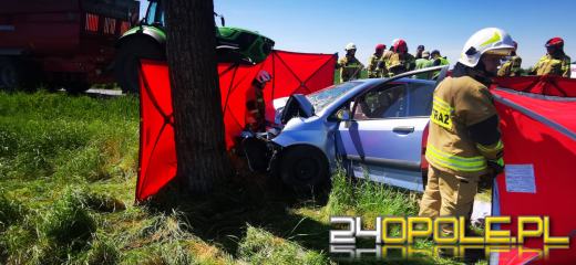 Tragiczny wypadek na drodze wojewódzkiej w powiecie głubczyckim