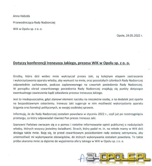 Narasta konflikt w opolskim WiK. "Przekręt" przetargowy vs mobbing w spółce