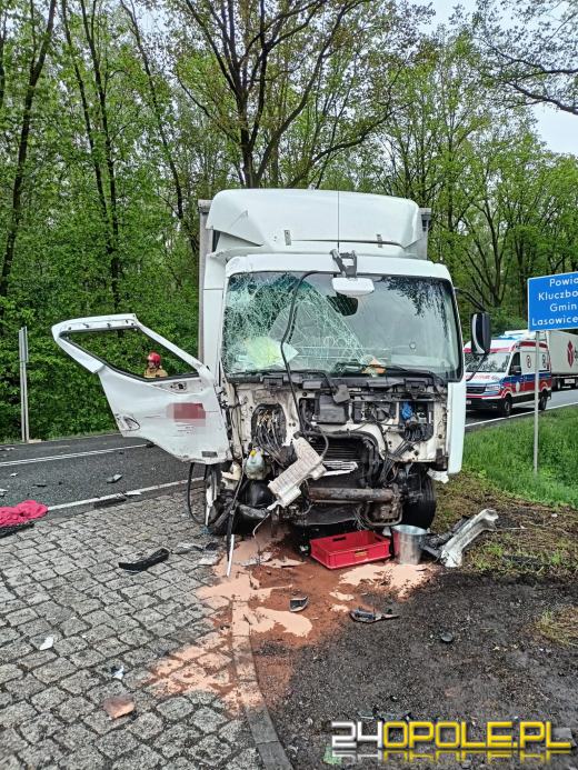 Karambol 6 pojazdów na DK11 w powiecie oleskim