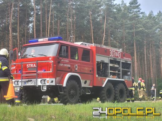 Pożar samochodu na trasie Grodziec-Myślina