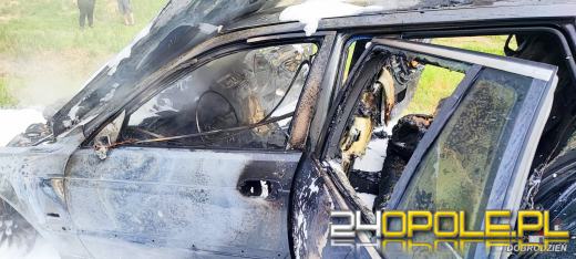 Pożar samochodu na trasie Grodziec-Myślina