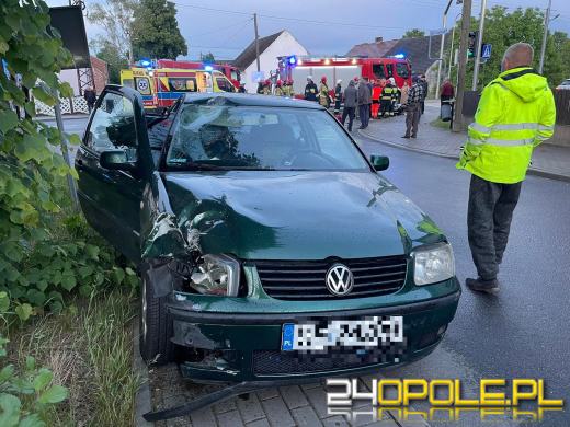 Wypadek z udziałem motocyklisty w Opolu-Winowie