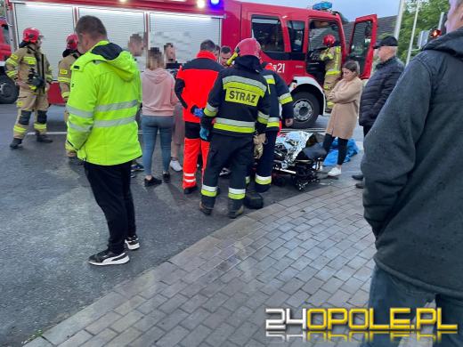 Wypadek z udziałem motocyklisty w Opolu-Winowie