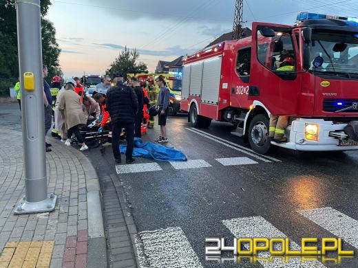 Wypadek z udziałem motocyklisty w Opolu-Winowie