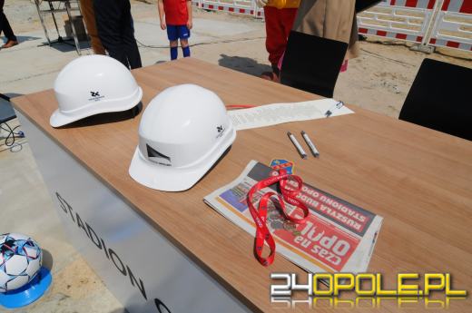 Wmurowano kamień węgielny pod nowy stadion w Opolu
