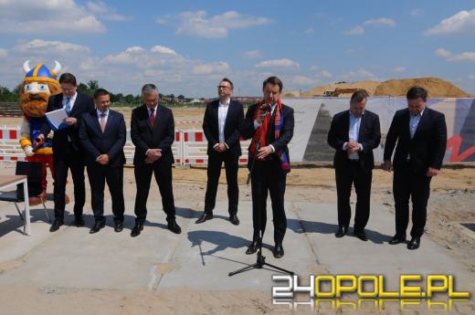 Wmurowano kamień węgielny pod nowy stadion w Opolu