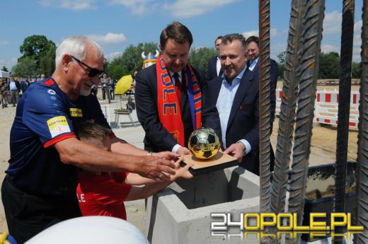 Wmurowano kamień węgielny pod nowy stadion w Opolu