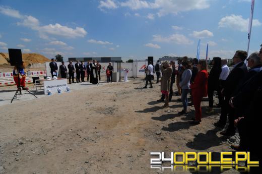 Wmurowano kamień węgielny pod nowy stadion w Opolu