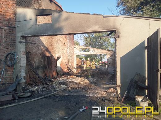 Pożar gospodarstwa w gminie Byczyna