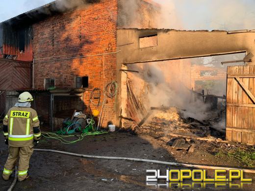 Pożar gospodarstwa w gminie Byczyna