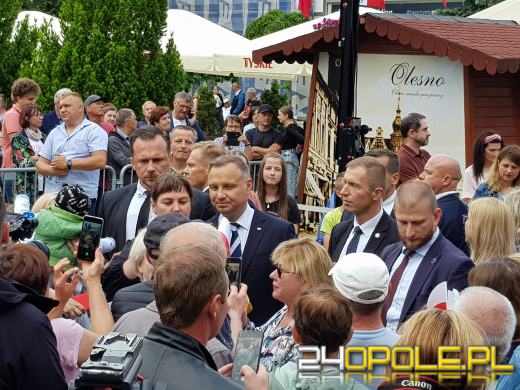 Prezydent Andrzej Duda z wizytą w Oleśnie 