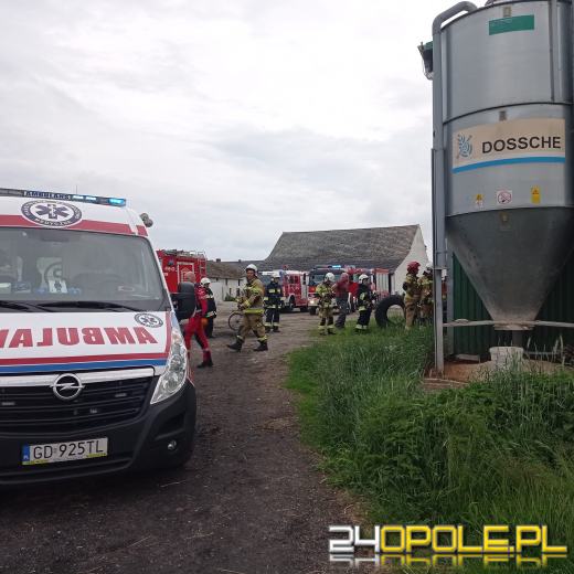 Wypadek w gospodarstwie w powiecie strzeleckim. Lądował śmigłowiec LPR