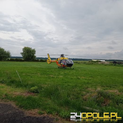 Wypadek w gospodarstwie w powiecie strzeleckim. Lądował śmigłowiec LPR
